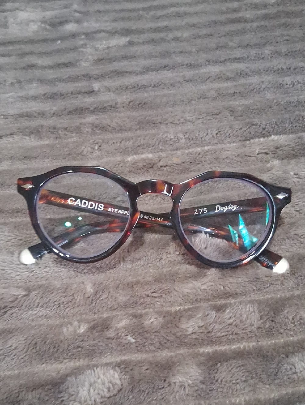 NWOT Caddis Dogleg Round Tortoiseshell Reading Glasses +2.75